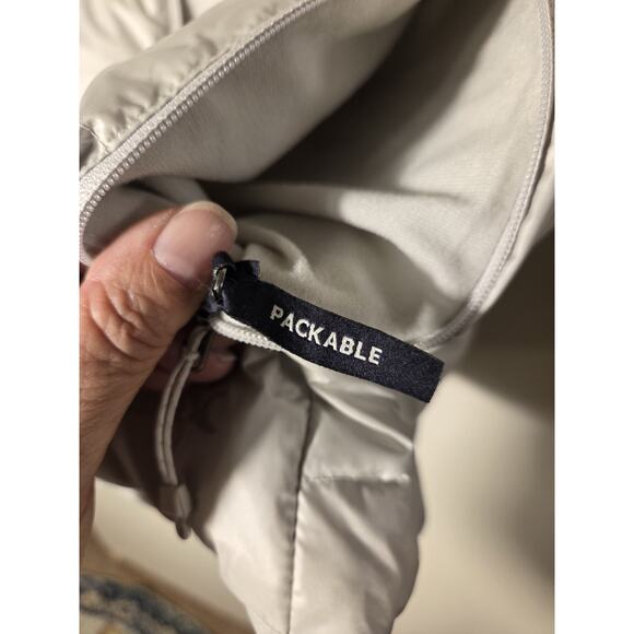 Eddie Bauer Womens L 650 Down Packable Lightweight Jacket Puffer Coat Silver - Picture 6 of 10